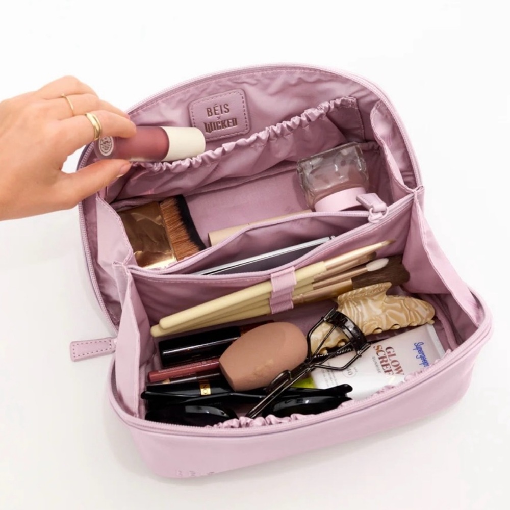 BEIS Wicked Pink Cosmetic Bag - Picture 8 of 8